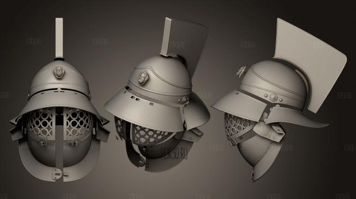 Гладиаторский шлем 9 3d stl модель для ЧПУ